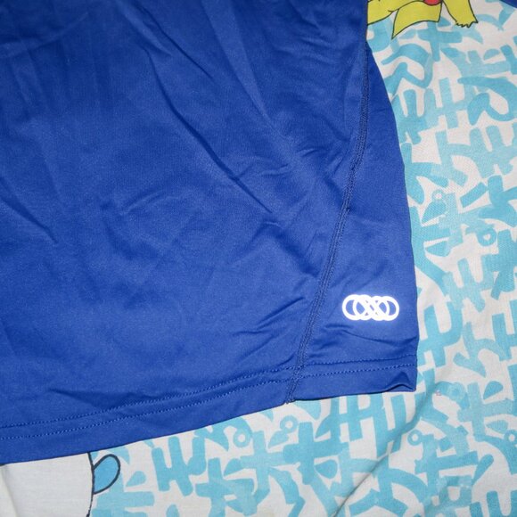 Le Club Abaco Rash Guard Long Sleeve Shirt Royal Blue Reflective Size XXL UV - Picture 2 of 7